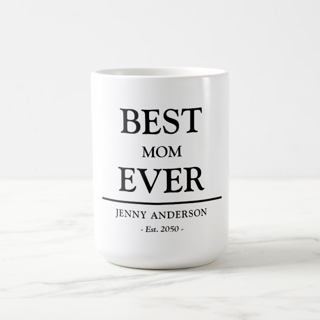 Caneca De Café Presente de Dia das Mães Melhor Mamãe Já Existiu D (Centro)