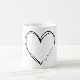 Caneca De Café Presente de Dia de os namorados de Amor Gráfico Pe