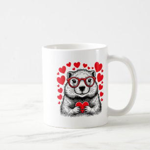 Caneca De Café Presente de Dia dos Namorados em Forma de Coração 