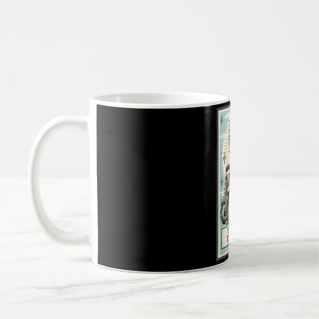 Caneca De Café Presente de Esqueleto da Mãe do Boston Terrier Sok (Esquerda)