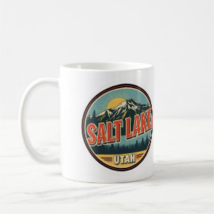 Caneca De Café Presente de esqui vintage Salt Lake City natureza