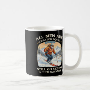 Caneca De Café Presente de Esquiador de 70 Anos Esqui Vintage Ano