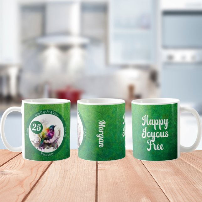 Caneca De Café Presente de Etapa de Recuperação de Aves de Aquare (Criador carregado)
