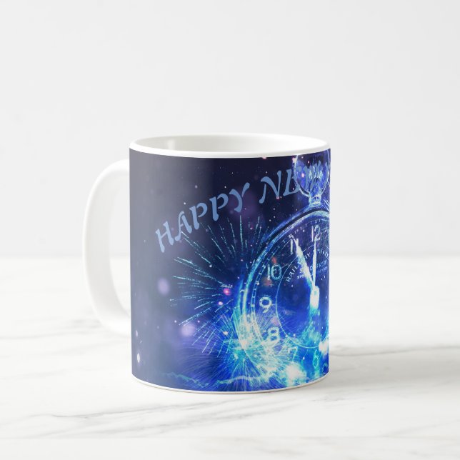 Caneca De Café presente de feliz ano novo 2025 para ela (Frente Esquerda)