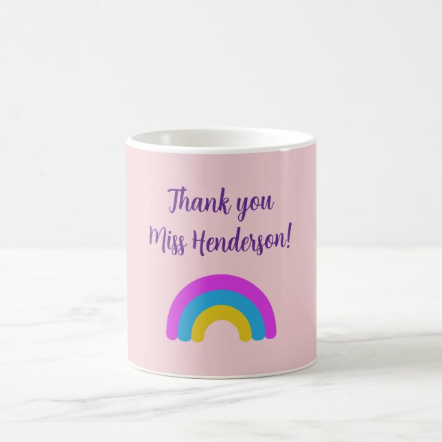 Caneca De Café Presente de Fim de Ano para Professor Obrigado Arc (Centro)