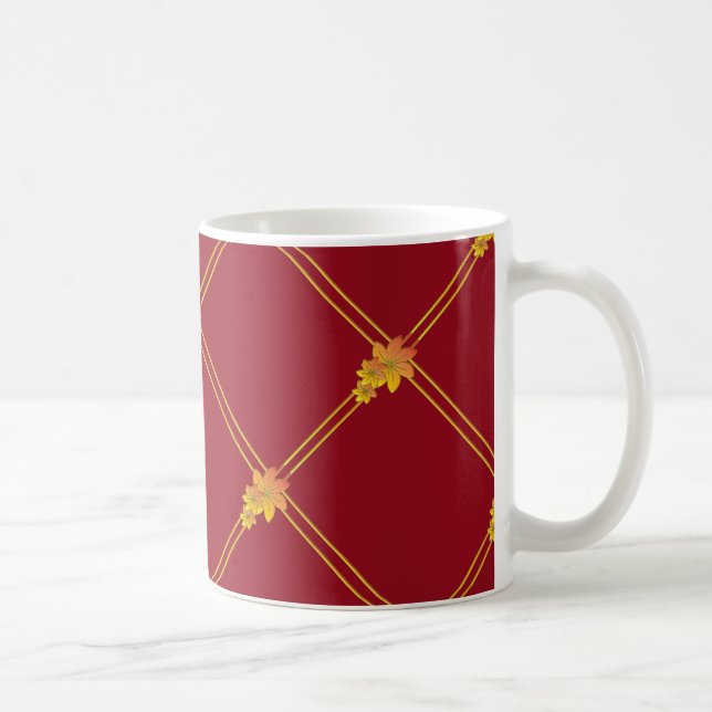 Caneca De Café Presente de Flor (Direita)