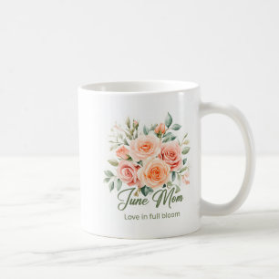 Caneca De Café Presente de Flor de Nascimento de Junho Inspirador