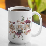 Caneca De Café Presente de Flores Coloridas da Família Trendy Col<br><div class="desc">Presente de Flores Coloridas da Família Trendy Collage</div>