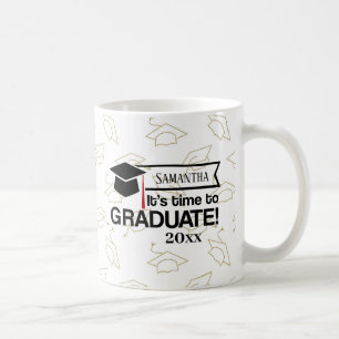 Caneca De Café Presente de Formatação de Ano e Nome Personalizado