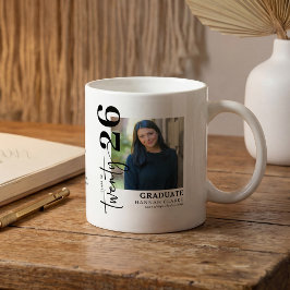 Caneca De Café Presente de formatura com foto elegante Twenty26