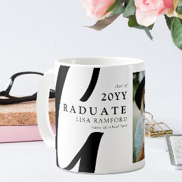 Caneca De Café Presente de Formatura de Fotografia de Graduado co