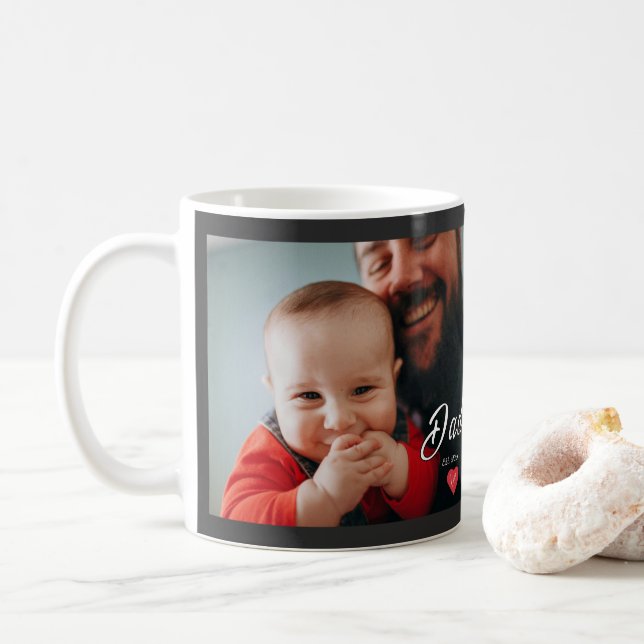 Caneca De Café Presente de Foto com Roteiro Divertido Estabelecid (Com Donut)