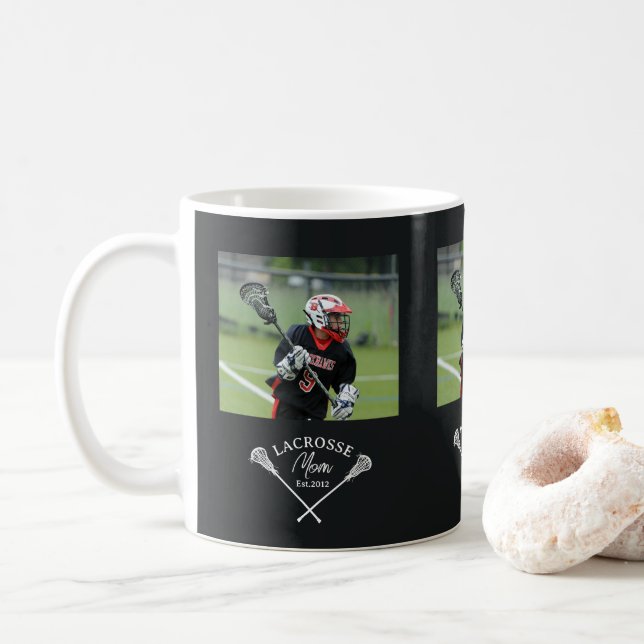 Caneca De Café Presente de Foto da Mamãe Fundada (Com Donut)