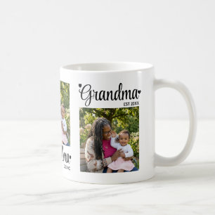 Caneca De Café Presente de Foto da Vovó Estabeleceu o Roteiro Mim