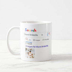 CANECA DE CAFÉ PRESENTE DE FOTO ENGRAÇADA PARA NOIVA BRIDEZILLA P