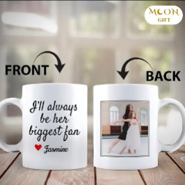 Caneca De Café Presente de Foto & Mensagem Personalizada para Mam