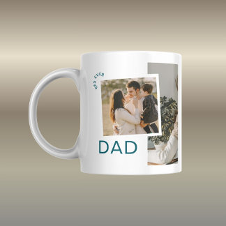 Caneca De Café Presente de Foto Personalizado para o Dia dos Pais