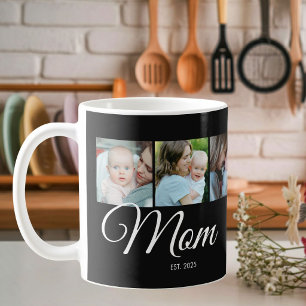 Caneca De Café Presente de Foto Preto 3 Roteiro Estabelecido pela