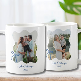 Caneca De Café Presente de fotos da família para o Arco azul de 2