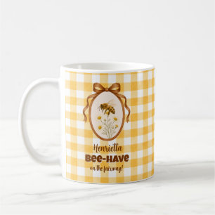 Caneca de café presente de golfe Abelha Engraçada