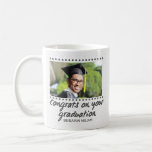 Caneca De Café Presente de Graduação Personalizada Moderna para c