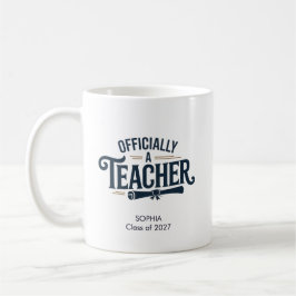 Caneca De Café Presente de Graduação Personalizado Oficialmente P