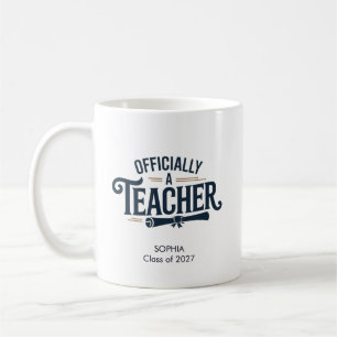Caneca De Café Presente de Graduação Personalizado Oficialmente P