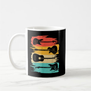 Caneca De Café Presente de Guitarra Vintage para Homens Mulheres