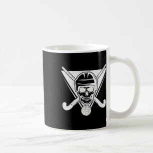 Caneca De Café Presente de hóquei de campo de crânio Presente de