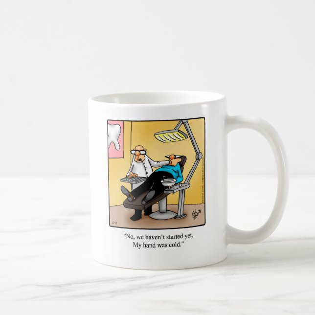 Caneca De Café Presente de Humor Humor/Dentista (Direita)