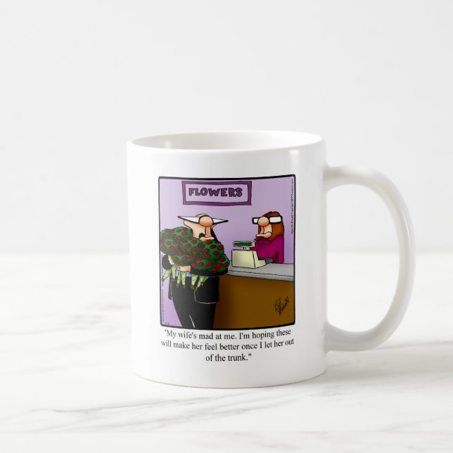 Caneca De Café Presente de Humor Mug Casamento Hilário (Direita)