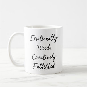 Caneca De Café Presente de Humor Sarcástico Mulher Artista Criati