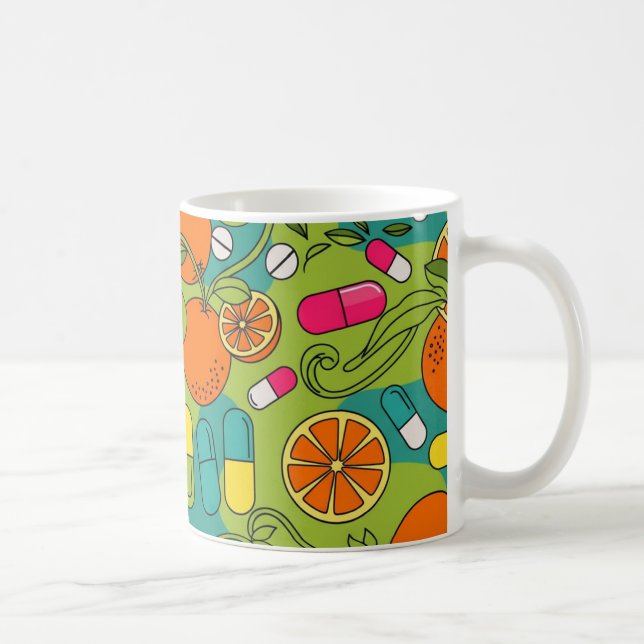 Caneca De Café Presente de Ideia para Farmacêutico de Bem-Estar (Direita)