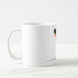 Caneca De Café Presente de Ilustração Minimalista de Mulher e Cac