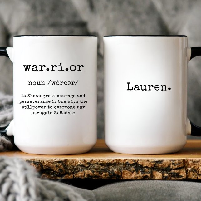 Caneca De Café Presente de Incentivo ao Sobrevivente com Nome de  (Criador carregado)