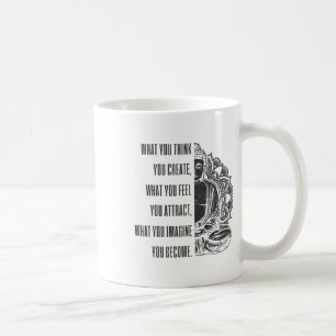 Caneca De Café Presente de Ioga Budismo Mandala Dito Espiritual d