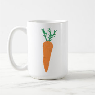 Caneca De Café Presente de Jardineiro de Laranja Fresca Cenoura