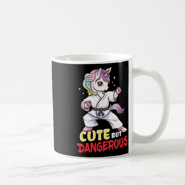 Caneca De Café Presente de Karate Taekwondo Unicórnio (Direita)