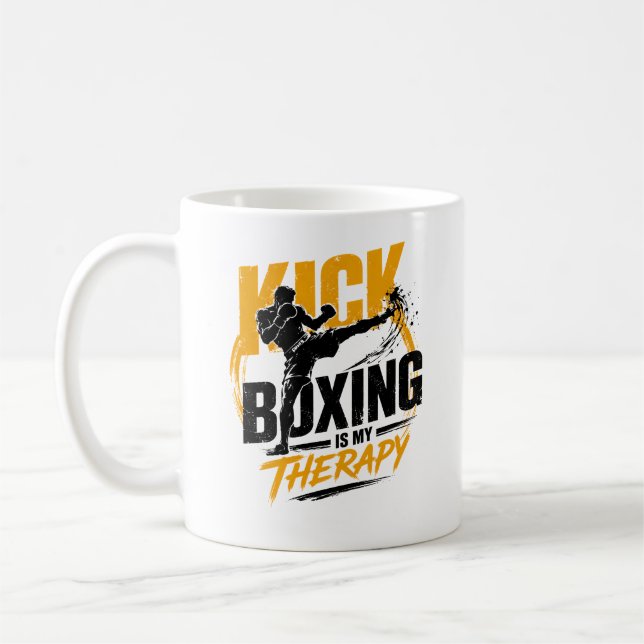 Caneca De Café Presente de Kickboxing para Boxeador e Lutador de  (Esquerda)