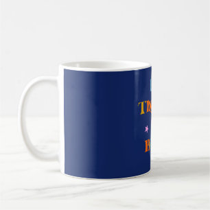 Caneca De Café Presente de leitura de livro fonte azul colorida m