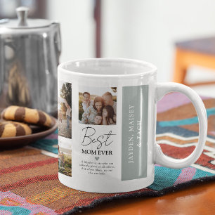 Caneca De Café Presente de Lembrança de Foto de Mãe Moderna em Gr