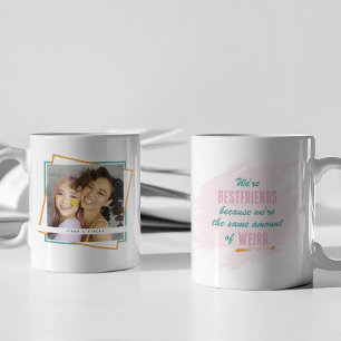 Caneca De Café Presente de Lembrança de Foto dos Melhores Amigos