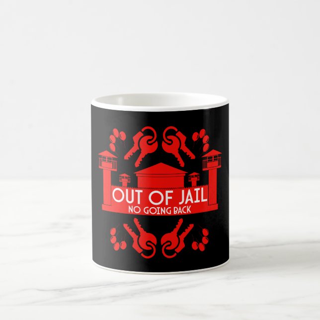 Caneca De Café Presente de libertação fora da prisão (Centro)