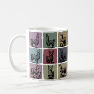 Caneca De Café Presente de Llama Cerâmico Vintage para Amante de 