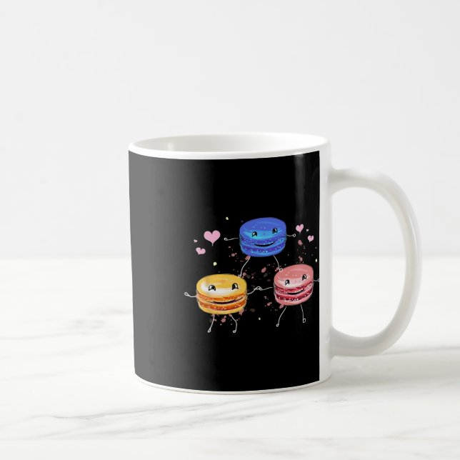 Caneca De Café Presente de Macaroon de Cheerleading Fofo e Delici (Direita)
