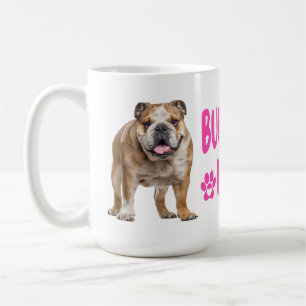 Caneca De Café Presente de Mãe de Bulldog Inglês Fofo para Amante