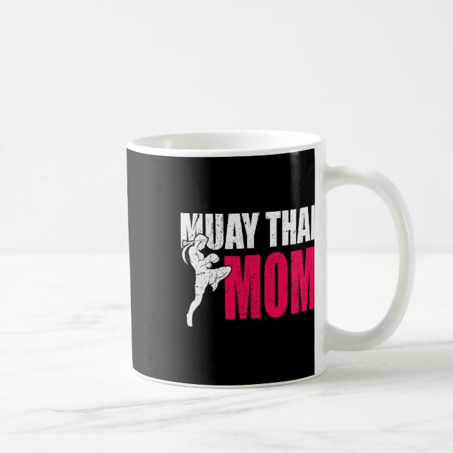 Caneca De Café Presente de Mãe de Muay Thai para Mulheres Boxe Ki (Direita)