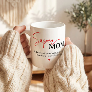 Caneca De Café Presente de Mãe Engraçada, Presente de Mãe Super