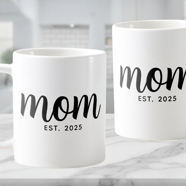 Caneca De Café Presente de Mãe Estabelecida Nova (Criador carregado)