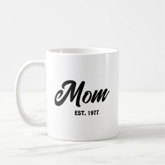 Caneca De Café Presente de Mãe Estabelecida Nova Mãe
